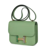Hermes Constance 18 Vert Criquet Epsom Marquette Hardware - Image 5