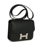 Hermes Constance 18 Black Epsom Palladium Hardware - Image 2