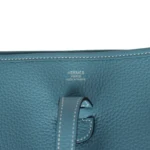 Hermes Evelyne III PM Blue Jean Clemence Palladium Hardware - Image 7