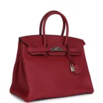 Hermes Birkin 35 Rouge Grenat Togo Palladium Hardware - Image 2