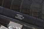 Kelly Depeches 25 American crocodile leather  &diams;️Black - Image 4