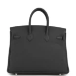 Hermes Birkin 25 Black Togo Brushed Palladium Hardware - Image 4