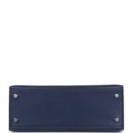 Hermes Kelly Sellier 25 Bleu Saphir Chevre Chamkila Palladium Hardware - Image 6