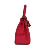 Hermes Kelly Retourne 25 Framboise Togo Gold Hardware - Image 3