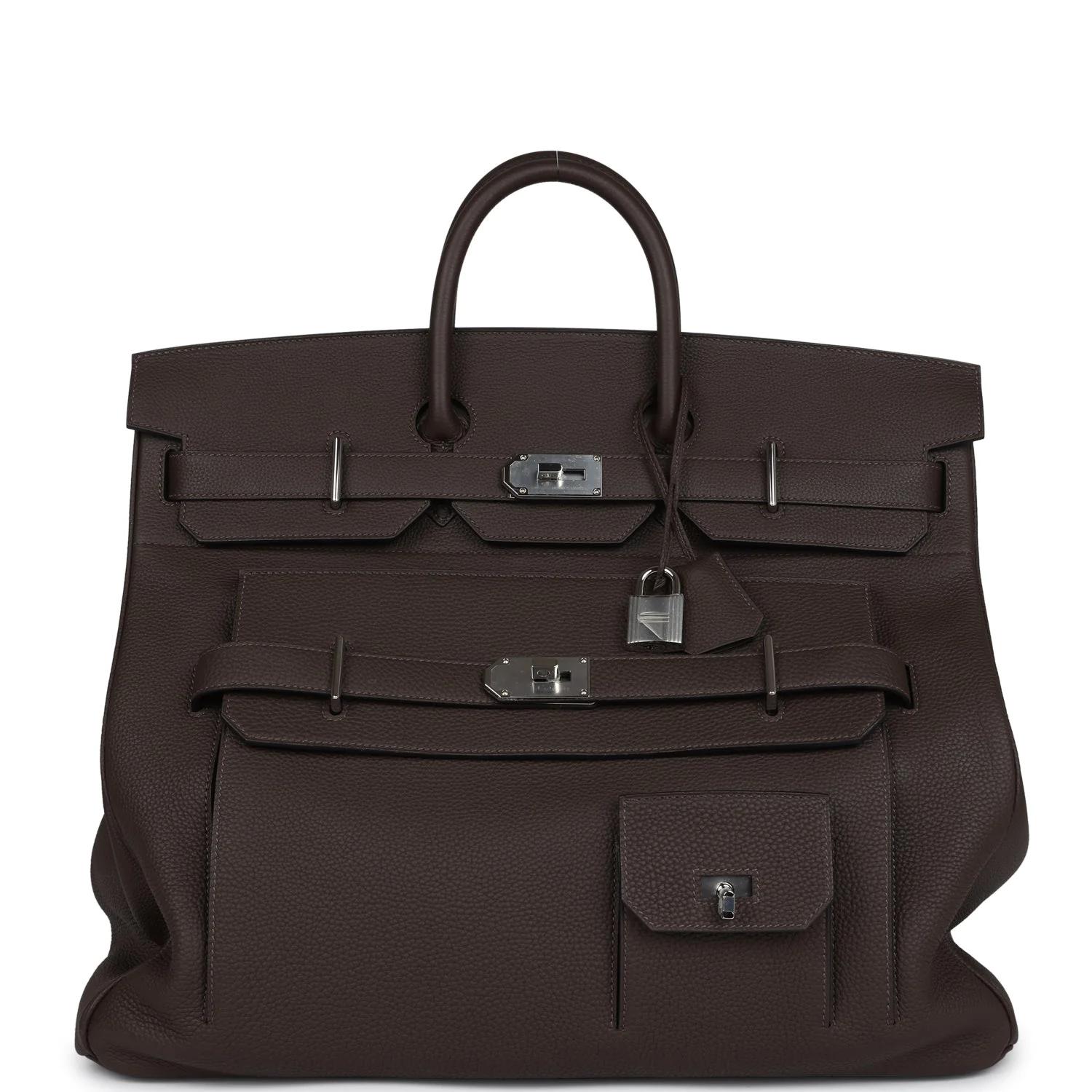 FDA82612-3FFB-62FE-B713-1A44680DB09B.webp Hermes Multipockets Birkin HAC 50 Ecorce Togo Palladium Hardware - Image 1