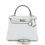 Hermes Kelly Retourne 25 Gris Platine Togo Permabrass Hardware