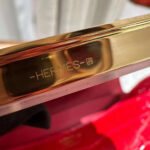 Herm&egrave;s Constance 19 gold buckle Ferrari red American alligator leather pure handmade custom - Image 9