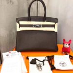 Herm&egrave;s Birkin 25-30 dark brown TOGO custom - Image 5
