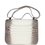 Hermes Constance 1-24 Himalaya Matte Niloticus Crocodile Palladium Hardware - Image 4
