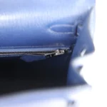 Hermes Kelly Sellier 25 Bleu Saphir Chevre Chamkila Palladium Hardware - Image 9