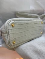 Bolide Mini 18CM Matte crocodile leather beige - Image 4