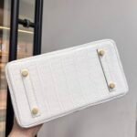 Hermes Birkin 25-30 crocodylus niloticus white - Image 4